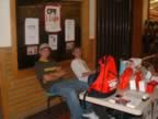 Red Cross volunteers and 