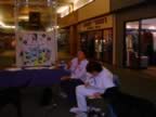 Marty Messick, Leo, Susan Hoffman, and Tala at the Therapy Dogs exhibit. (38kb)